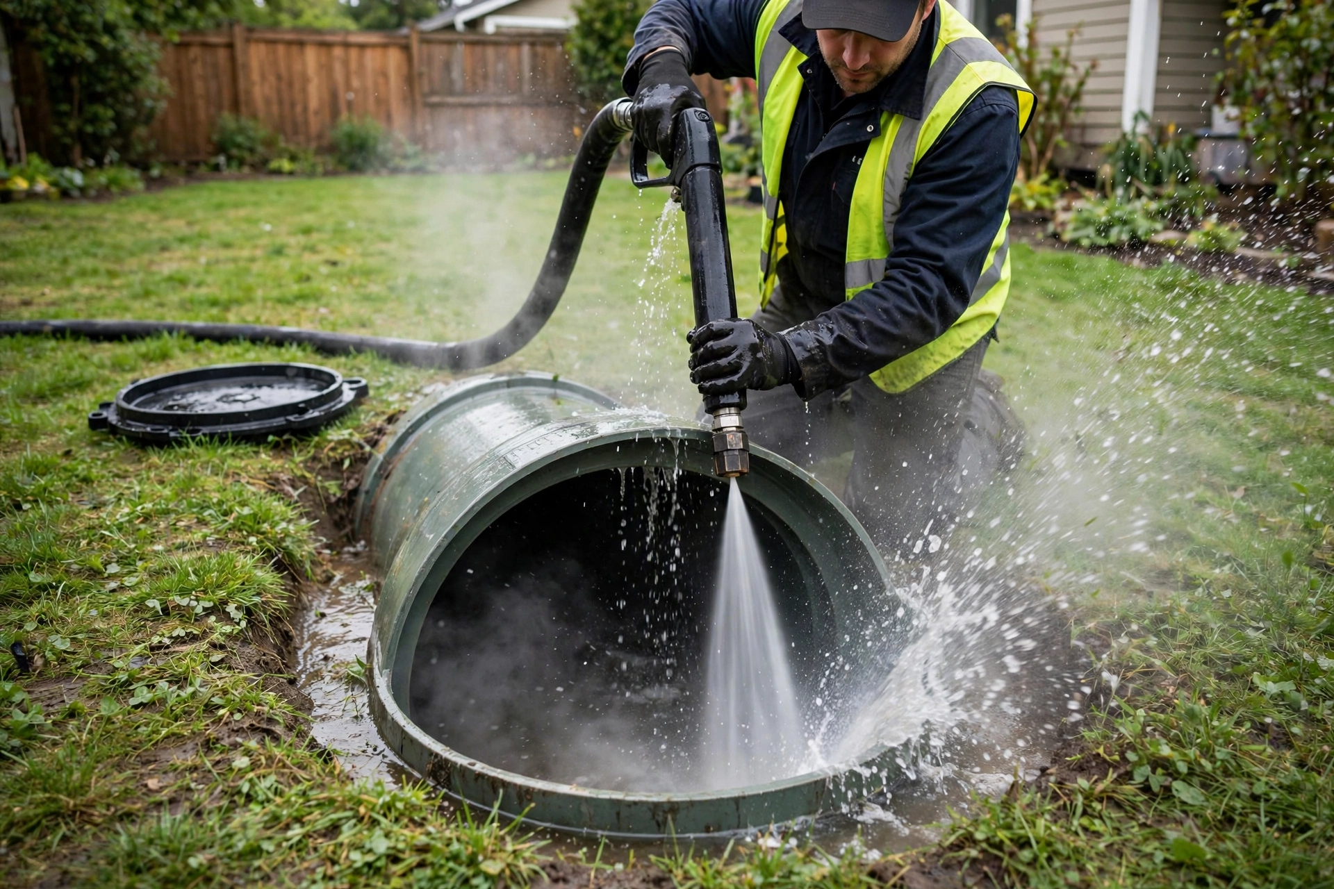 New sewer line being installed at a Greenville, TX property